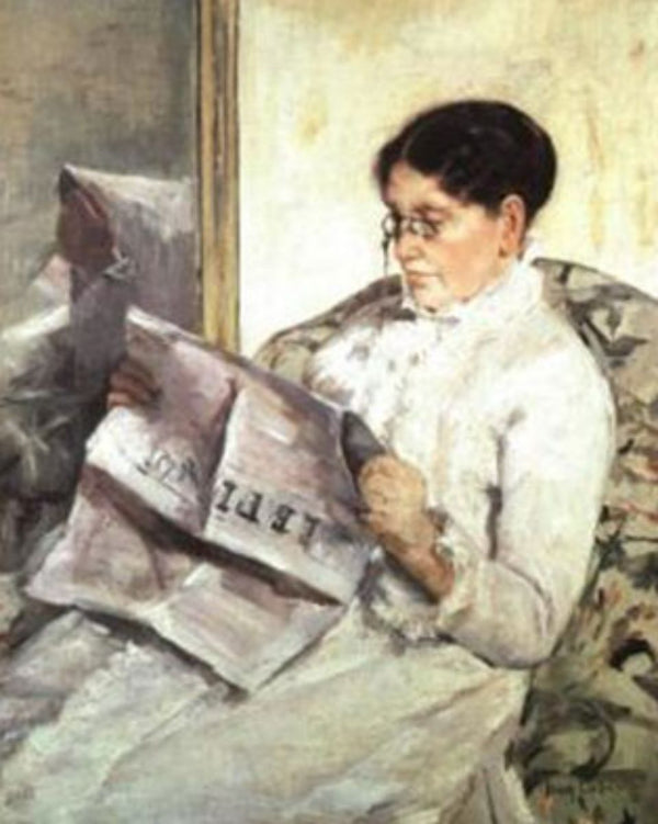 Reading Le Figaro, 1878 