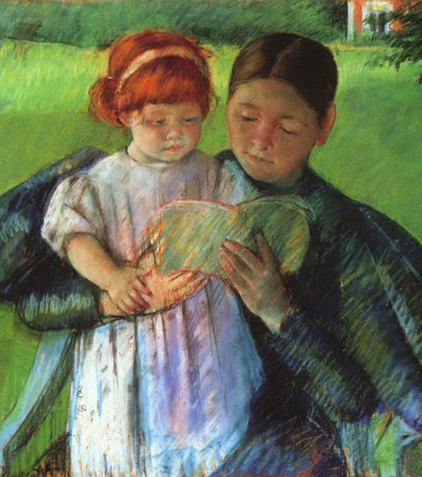 Nurse Reading To A Little Girl 