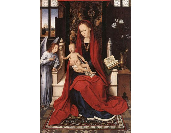 Virgin Enthroned with Child and Angel c. 1480 