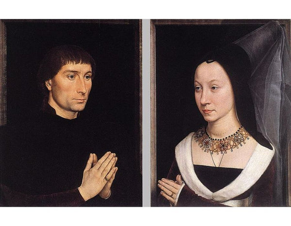 Tommaso Portinari And His Wife Part Of Diptych 2 1470 