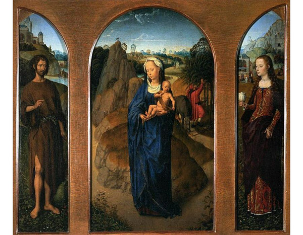 Triptych of the Rest on the Flight into Egypt 