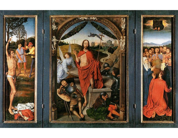 Triptych of the Resurrection The Resurrection (centre) The Martyrdom of St. Sebastian (left) and The Ascension (right) 
