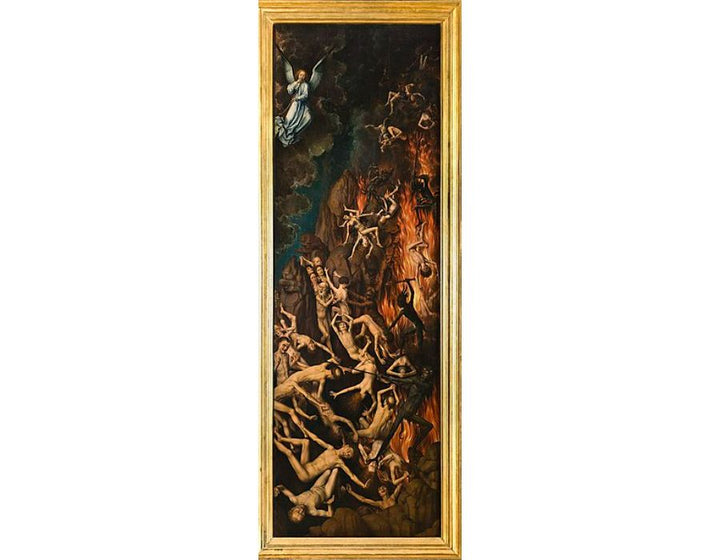 The Last Judgment, triptych, right wing Casting the Damned into Hell 