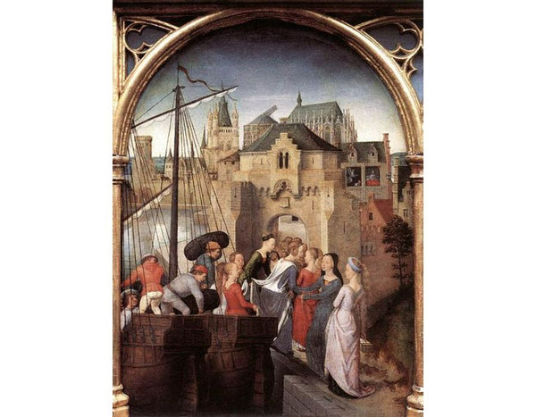 St Ursula Shrine- Arrival in Cologne (scene 1) 1489 