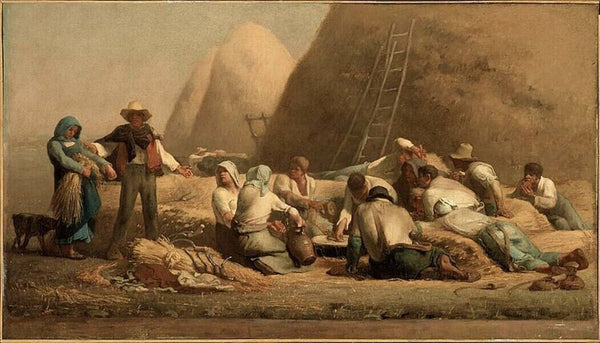 Harvesters Resting (or Ruth and Boaz) Painting by Jean-Francois Millet