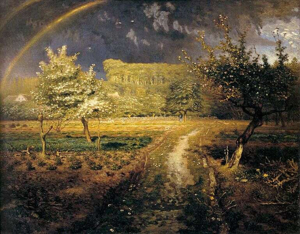 Spring at Barbizon, 1868-73 Painting by Jean-Francois Millet
