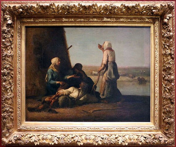 The rest of the farmers Painting by Jean-Francois Millet
