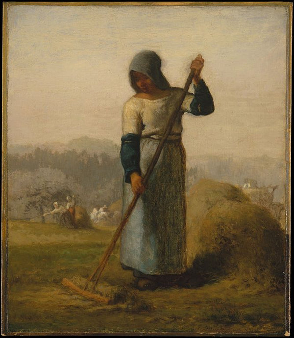 Woman With A Rake Painting by Jean-Francois Millet