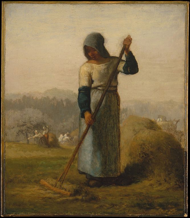 Woman With A Rake Painting by Jean-Francois Millet