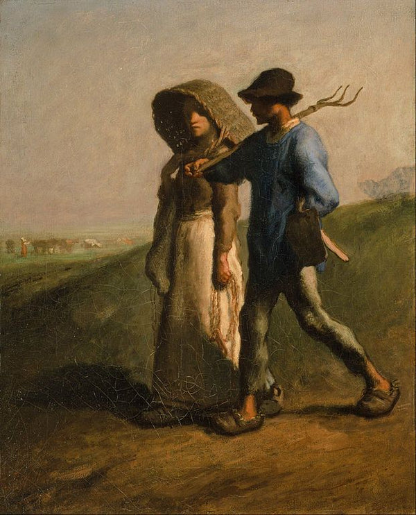 Going to Work, c.1850-51 Painting by Jean-Francois Millet