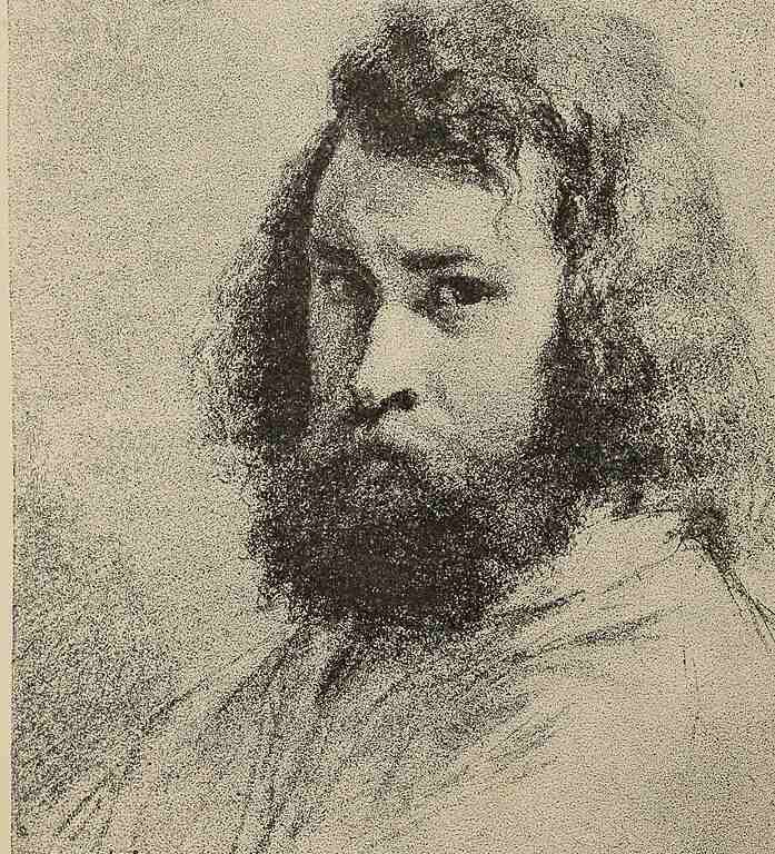 Self Portrait, c.1845-46 Painting by Jean-Francois Millet