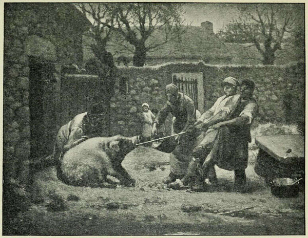 Death of a Pig Painting by Jean-Francois Millet