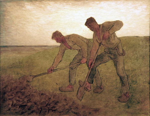 The Diggers Painting by Jean-Francois Millet