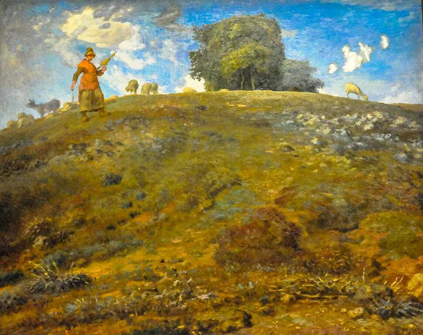 In the Auvergne Painting by Jean-Francois Millet