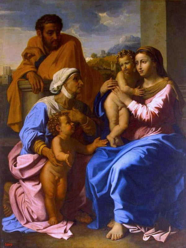 The Holy Family with St Elizabeth and John the Baptist c. 1655 