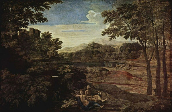 Landscape with two nymphs 