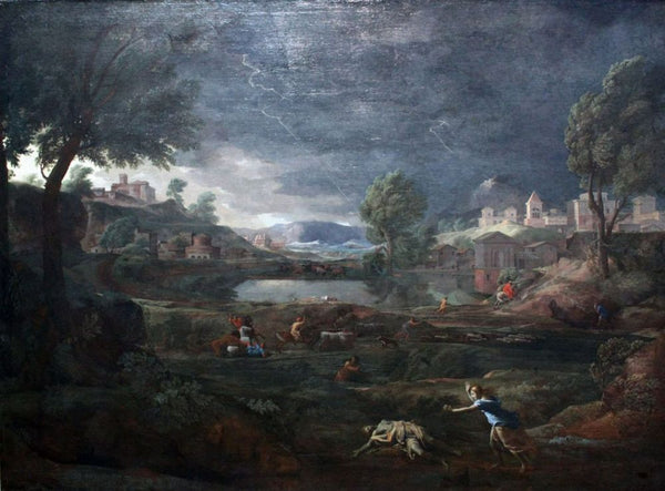 Landscape with Pyram and Thisbe. Detail. Oil on canvas. Staatliche Kunstinstitut, Frankfurt; Germany. 