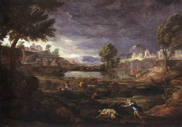 Strormy Landscape with Pyramus and Thisbe 1651 
