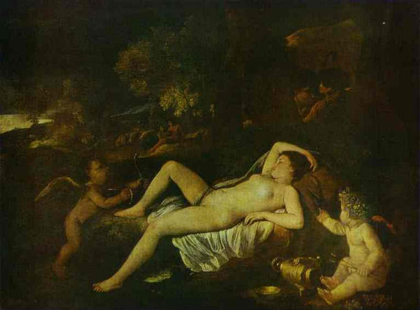 Reclining Venus with Cupid 