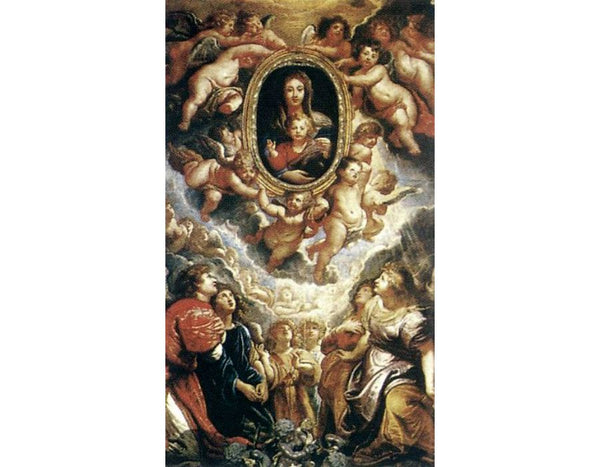 Virgin And Child Adored By Angels 
