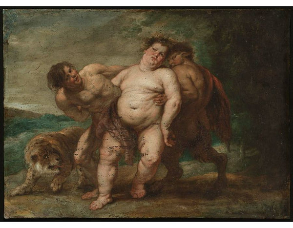 Drunken Bacchus with Faun and Satyr 