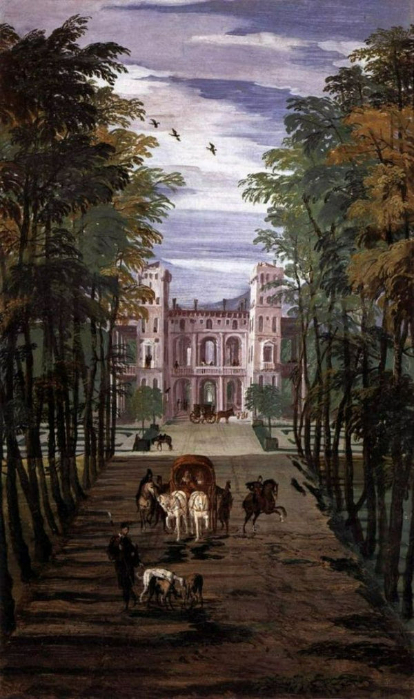 Landscape from the Stanza di Bacco, c.1561 