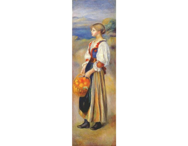 Girl With A Basket Of Oranges Painting by Pierre Auguste Renoir