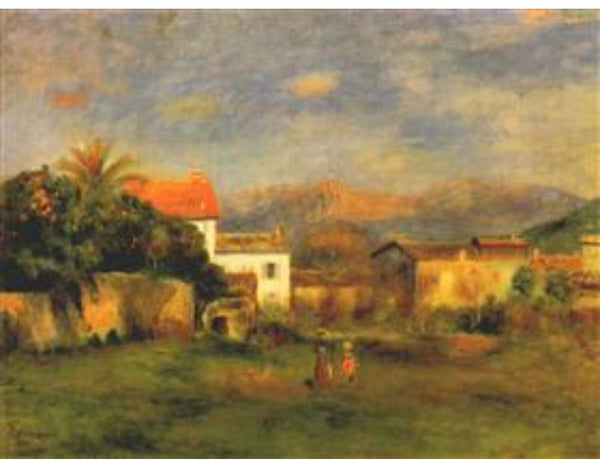 View of cagnes Painting by Pierre Auguste Renoir