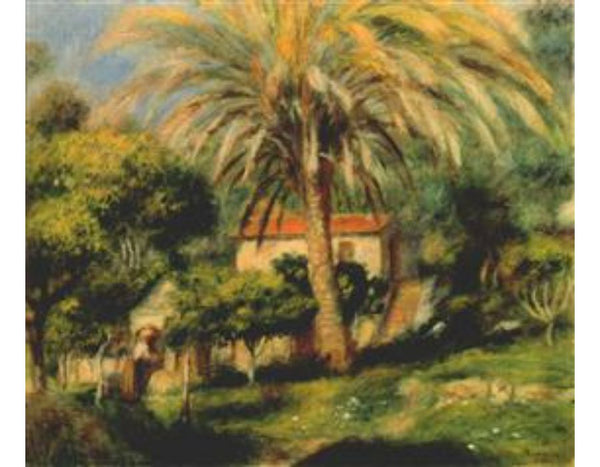 The palm tree Painting by Pierre Auguste Renoir