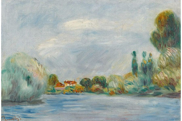 Maison Sur La Rive Painting Painting by Pierre Auguste Renoir