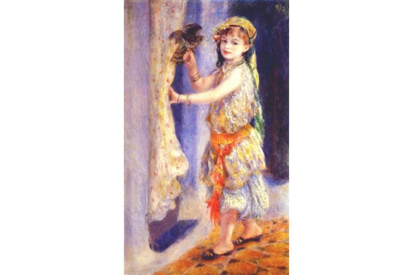 Girl With Falcon Painting by Pierre Auguste Renoir