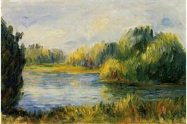 The Banks Of The River2 Painting  by Pierre Auguste Renoir