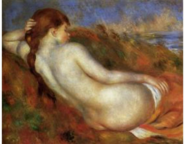 Reclining Nude (Pierre Auguste Renoir 1883) Painting