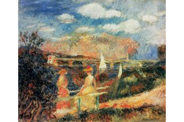 The Banks Of The Seine At Argenteuil Painting by Pierre Auguste Renoir