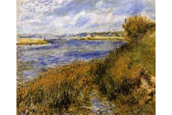 The Banks Of The Seine At Champrosay Painting by Pierre Auguste Renoir