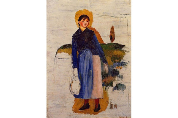 Girl With Red Stockings Painting by Pierre Auguste Renoir