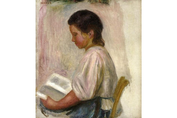 Young Girl Reading3 Painting by Pierre Auguste Renoir
