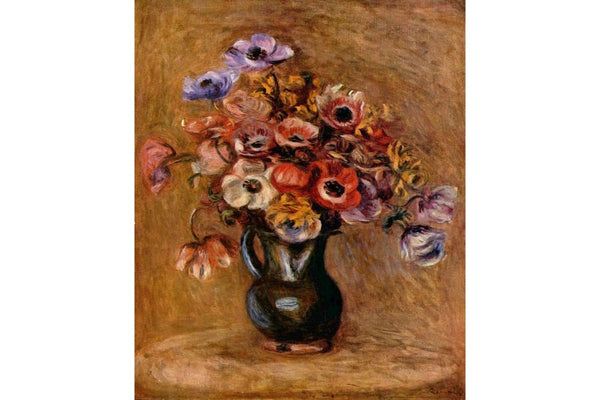Anemones 3 Painting by Pierre Auguste Renoir