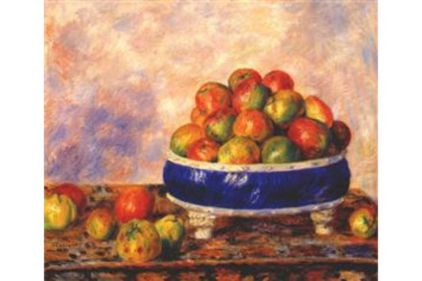Apples in a dish Painting by Pierre Auguste Renoir