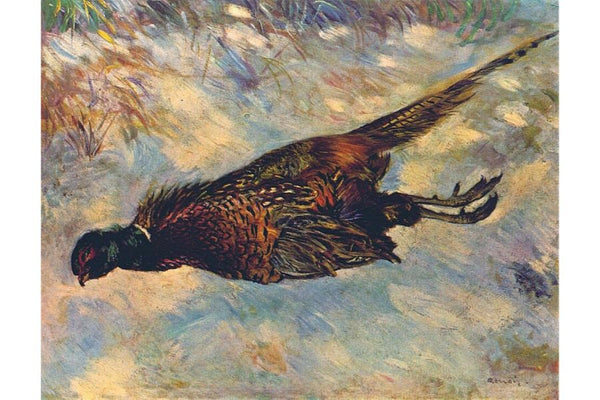 Pheasant In The Snow Painting by Pierre Auguste Renoir