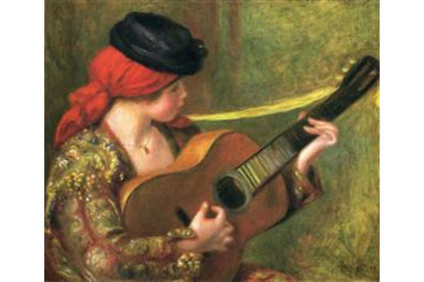 Young Spanish Woman with a Guitar Painting by Pierre Auguste Renoir