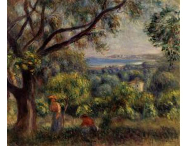 Cagnes Landscape Aka View Of Collettes Painting