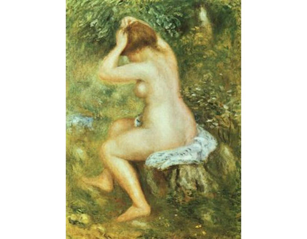 Bather is Styling Painting by Pierre Auguste Renoir