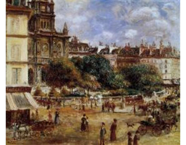 Place De La Trinite Paris Painting by Pierre Auguste Renoir