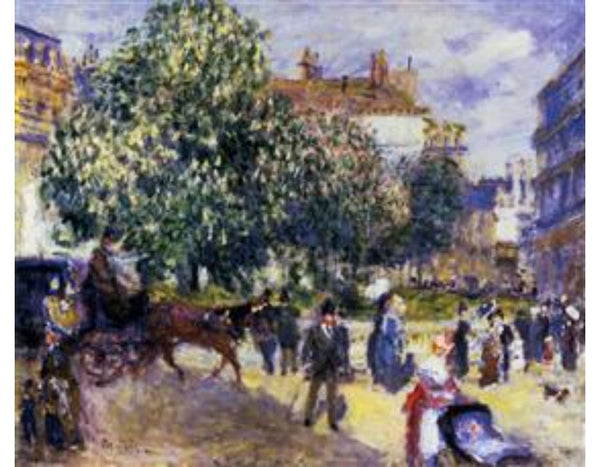 Place De La Trinite Paris 2 Paintingby Pierre Auguste Renoir