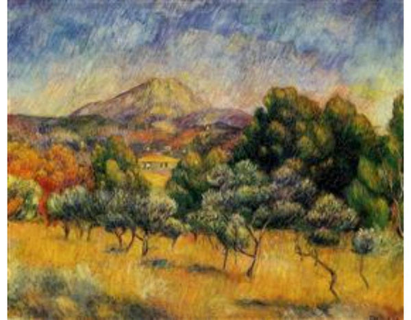 Mount Sainte-Victoire Painting by Pierre Auguste Renoir