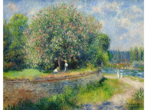 Blossoming Chestnut Tree Painting by Pierre Auguste Renoir