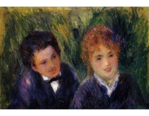 Young Man And Young Woman Painting by Pierre Auguste Renoir