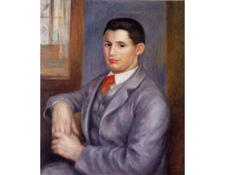 Young Man In A Red Tie Painting by Pierre Auguste Renoir