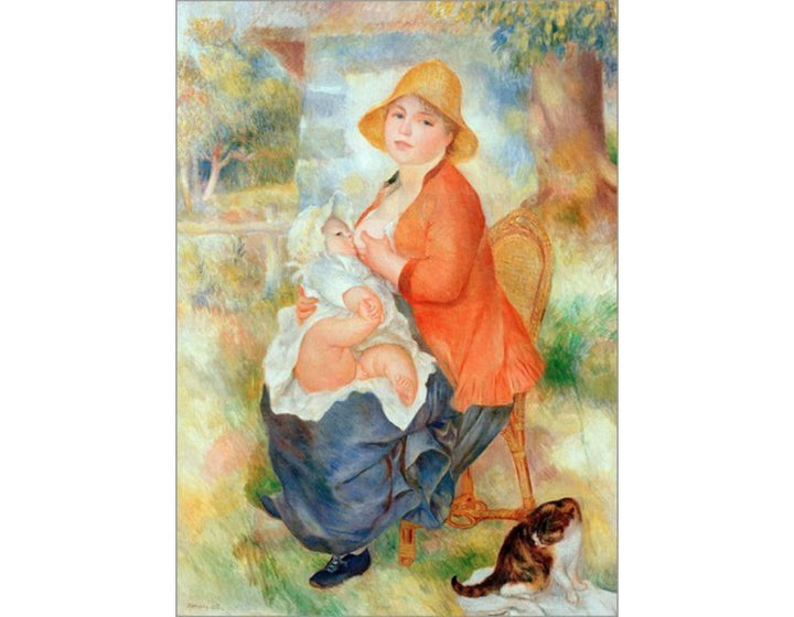 Maternity Painting by Pierre Auguste Renoir